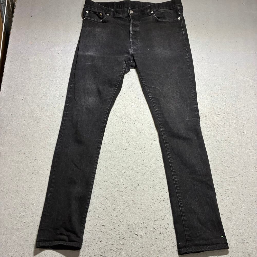 Buck Mason Maverick Slim Jeans Men’s 36x34 Black 5 Pocket Grunge Skinny